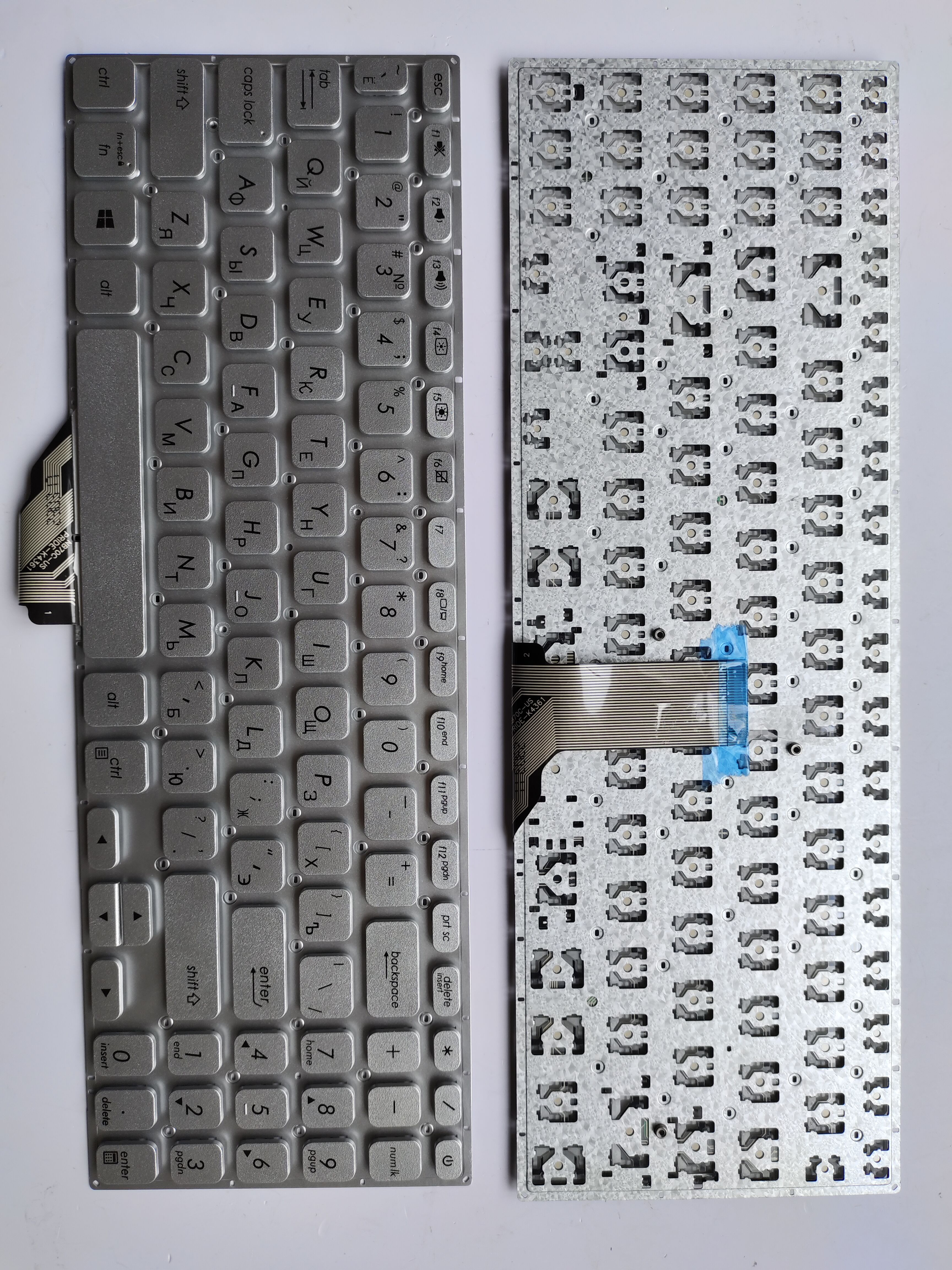 Picture of New Replacement Laptop Keyboard For ASUS S5300 SILVER (OEM) RU Layout